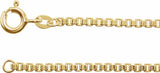 14K Yellow Gold-Filled 2 mm Box 18" Chain