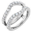 14K White Gold 9/10 CTW Lab-Grown Diamond French-Set Ring Guard