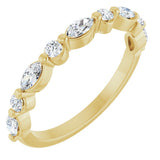 14K Yellow Gold 3/8 CTW Lab-Grown Diamond Anniversary Band