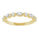14K Yellow Gold 3/8 CTW Lab-Grown Diamond Anniversary Band