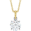 14K White/Yellow Gold 1 CTW Lab-Grown Diamond 18" Necklace