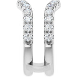 14K White Gold 1 1/2 CTW Lab-Grown Diamond French-Set Ring Guard