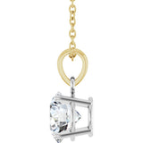 14K White/Yellow Gold 1 CTW Lab-Grown Diamond 18" Necklace