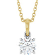 14K White/Yellow Gold 1/2 CTW Lab-Grown Diamond 18" Necklace