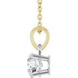 14K White/Yellow Gold 1/2 CTW Lab-Grown Diamond 18" Necklace