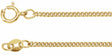 14K Yellow Gold-Filled 1.6 mm Curb 16" Chain