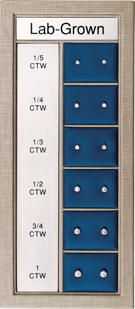 14K White 1/5-1 CTW Lab-Grown Diamond 3-Prong Stud Selling System