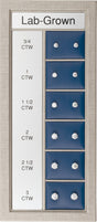 14K White 3/4-3 CTW Lab-Grown Diamond 3-Prong Stud Selling System
