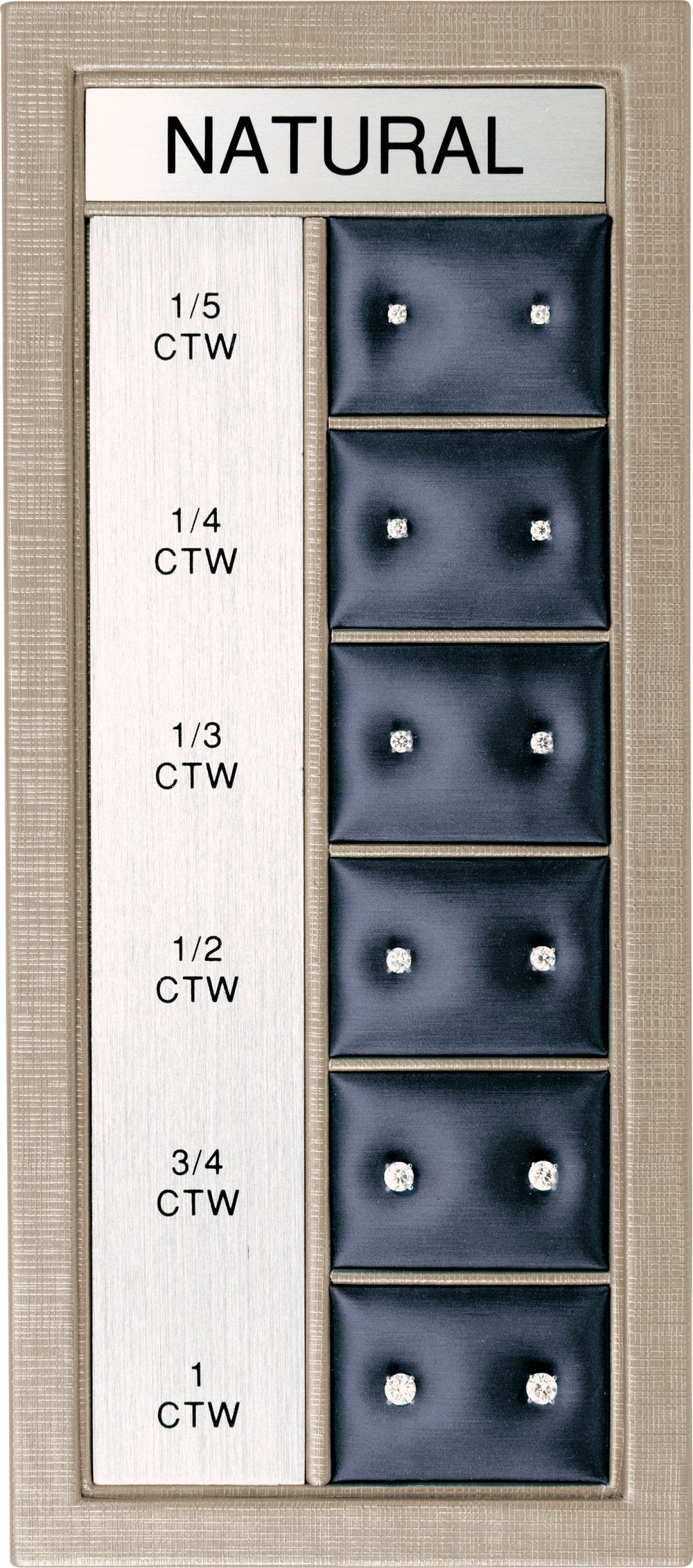 14K White 1/5-1 CTW Natural Diamond 4-Prong Stud Selling System
