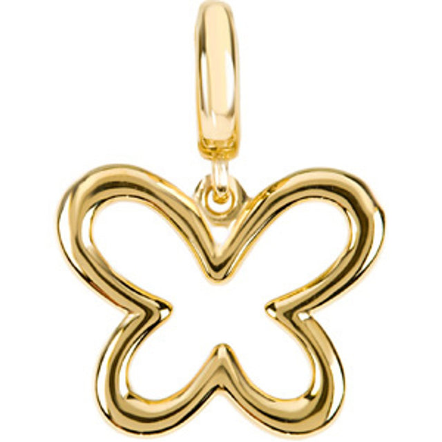14K Yellow Gold Butterfly Charm/Pendant