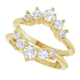 14K Yellow Gold 3/4 CTW Lab-Grown Diamond Ring Guard