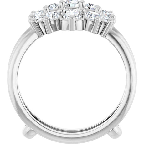 14K White Gold 3/4 CTW Lab-Grown Diamond Ring Guard