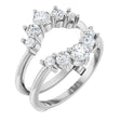 14K White Gold 3/4 CTW Lab-Grown Diamond Ring Guard