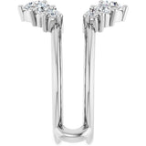 14K White Gold 3/4 CTW Lab-Grown Diamond Ring Guard