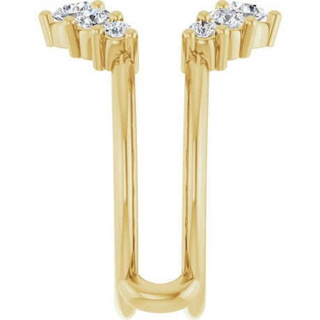 14K Yellow Gold 3/4 CTW Lab-Grown Diamond Ring Guard