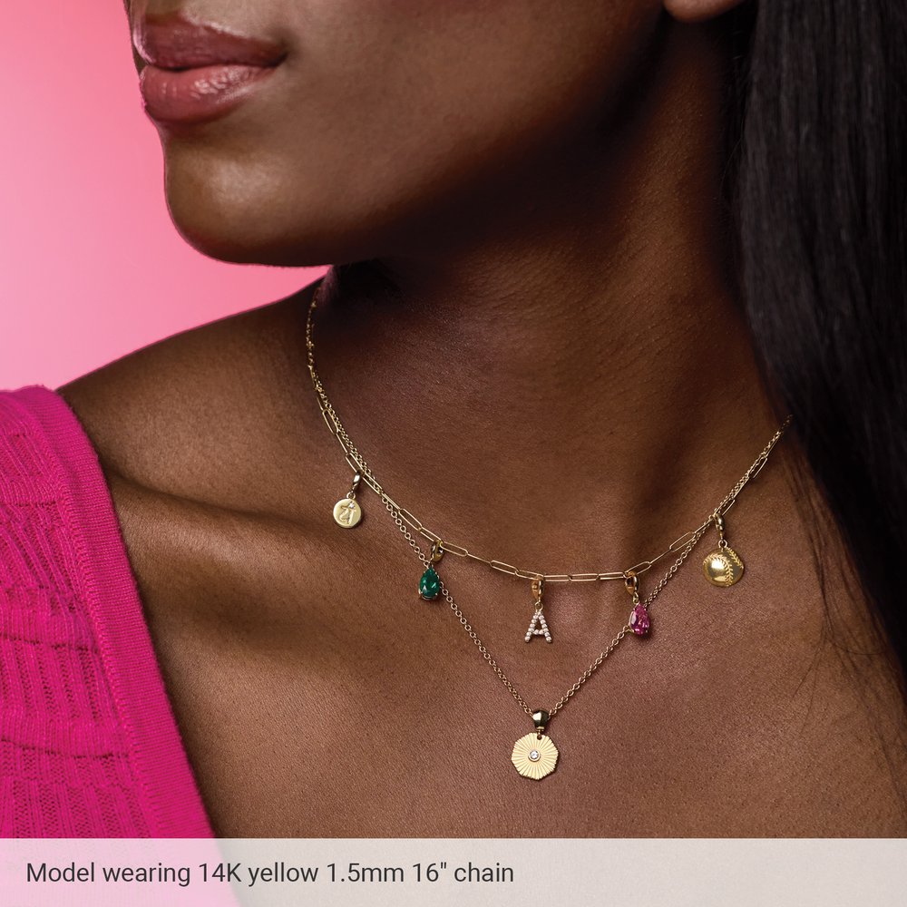 Sterling Silver 1.5 mm Cable 30" Chain