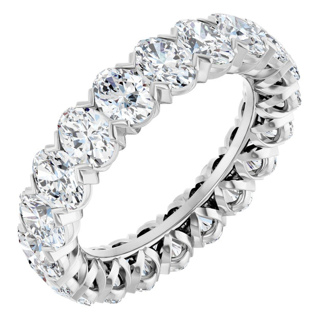 14K White Gold 5 CTW Lab-Grown Diamond Eternity Band Size 7