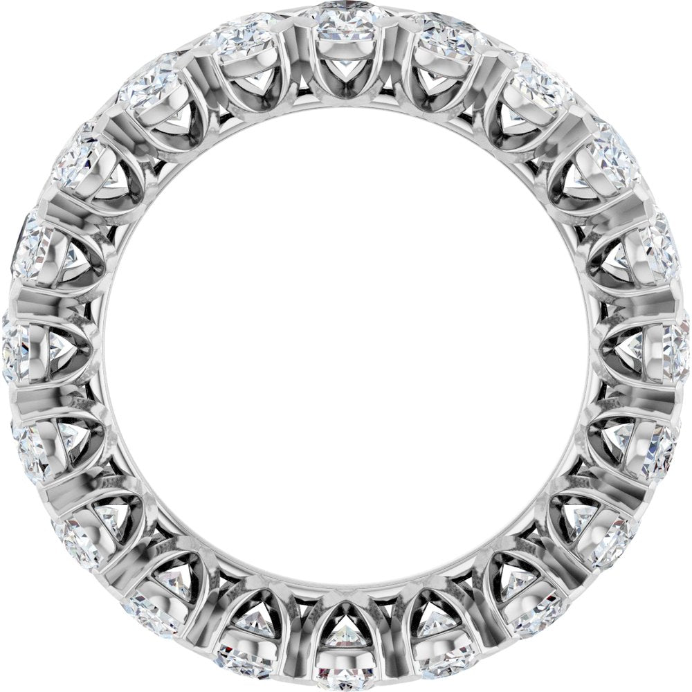 14K White Gold 5 CTW Lab-Grown Diamond Eternity Band