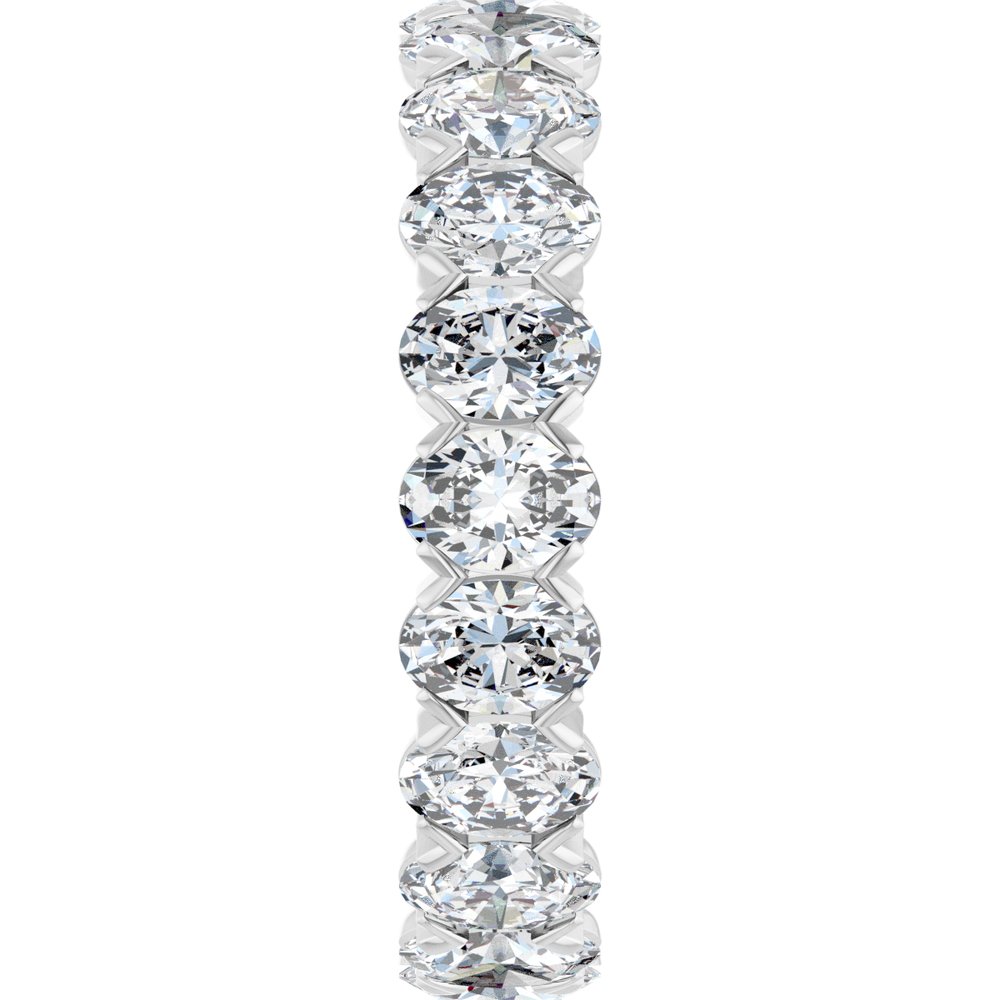 14K White Gold 5 CTW Lab-Grown Diamond Eternity Band Size 7.5