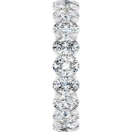 14K White Gold 5 CTW Lab-Grown Diamond Eternity Band Size 7.5
