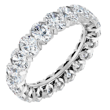 14K White Gold 5 CTW Lab-Grown Diamond Eternity Band Size 7.5