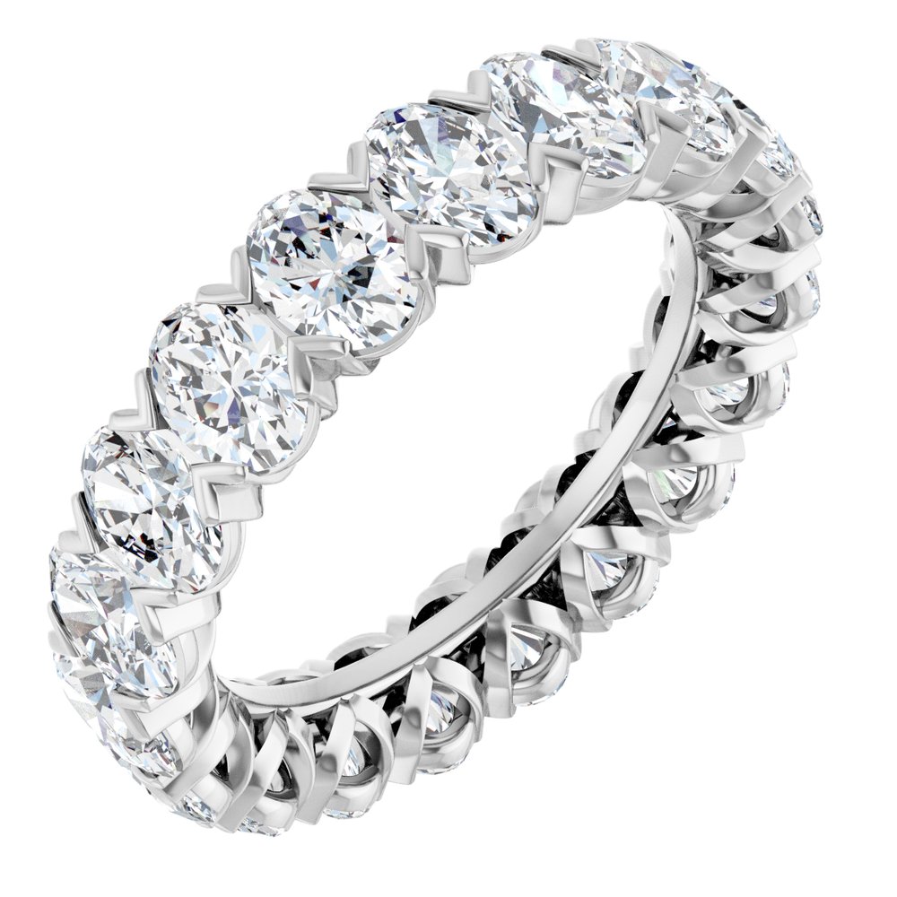 14K White Gold 4 3/4 CTW Lab-Grown Diamond Eternity Band Size 6.5