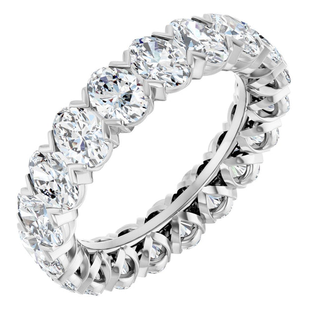 14K White Gold 4 3/4 CTW Lab-Grown Diamond Eternity Band Size 6.5