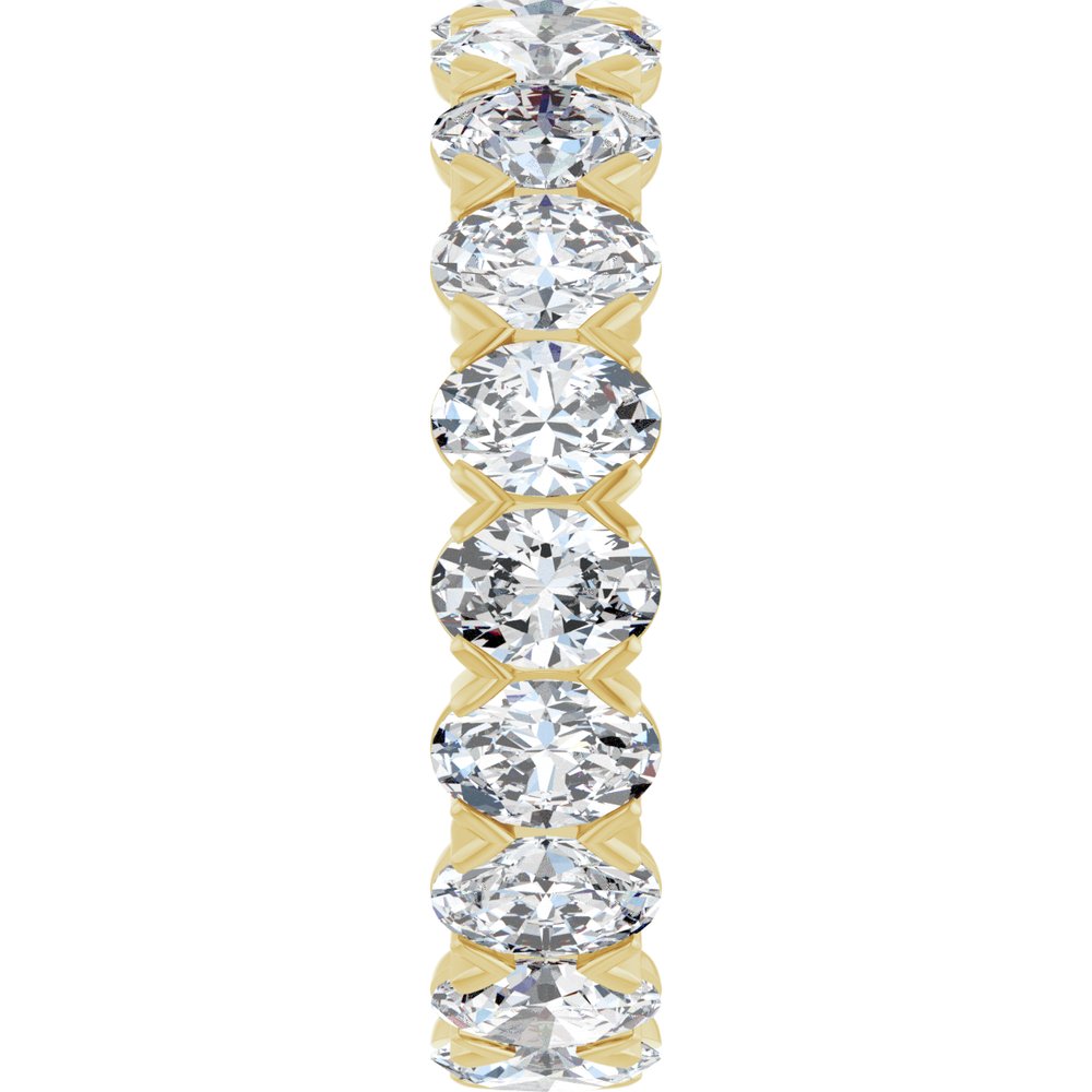 14K Yellow 4 3/4 CTW Lab-Grown Diamond Eternity Band Size 6.5