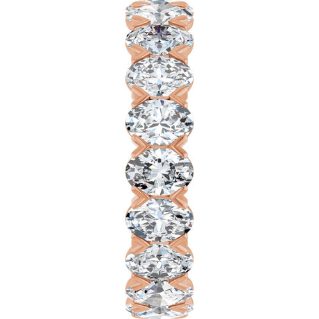 14K Rose Gold 4 3/4 CTW Lab-Grown Diamond Eternity Band Size 6