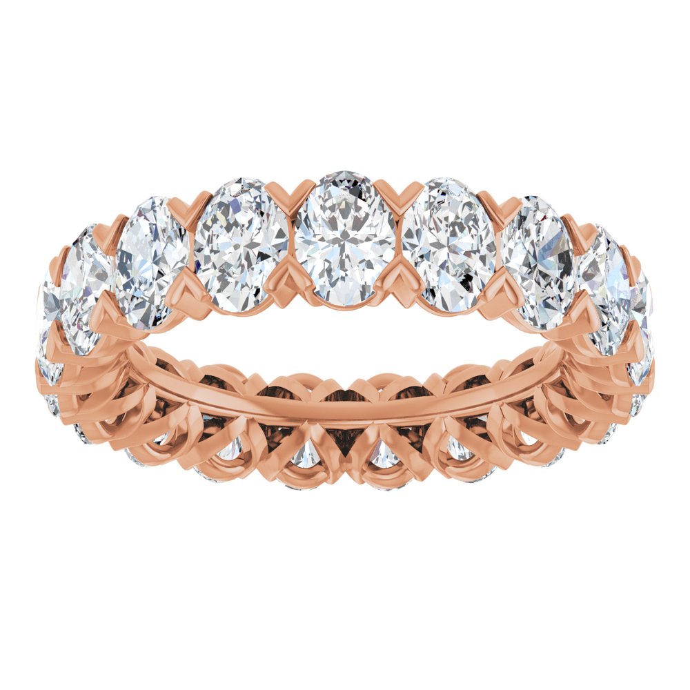 14K Rose 4 3/4 CTW Lab-Grown Diamond Eternity Band Size 6