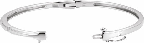 14K White Gold 1/4 CTW Lab-Grown Diamond Bangle 6" Bracelet