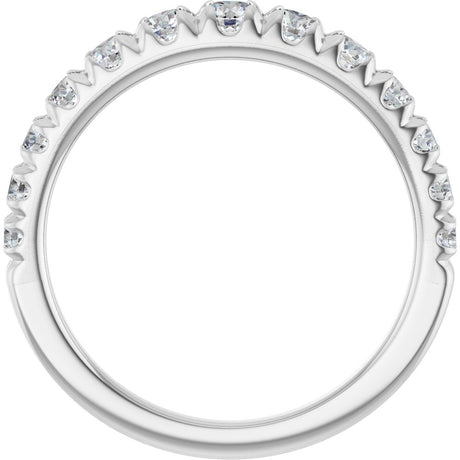 14K White Gold 3/4 CTW Lab-Grown Diamond Anniversary Band