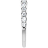 14K White Gold 3/4 CTW Lab-Grown Diamond Anniversary Band