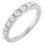 14K White Gold 3/4 CTW Lab-Grown Diamond Anniversary Band