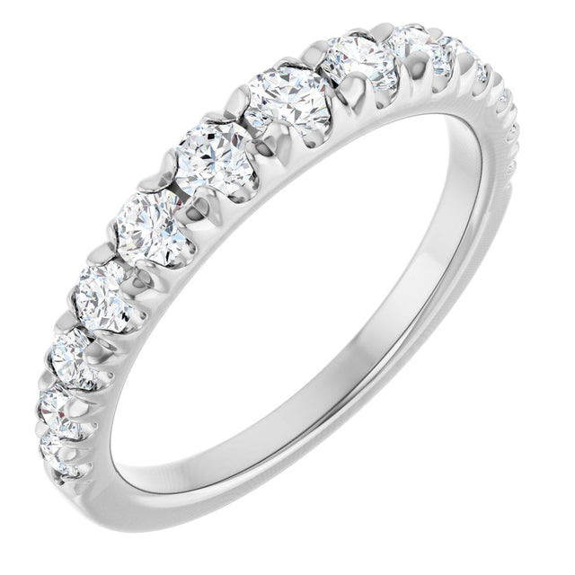 14K White Gold 3/4 CTW Lab-Grown Diamond Anniversary Band
