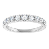 14K White Gold 3/4 CTW Lab-Grown Diamond Anniversary Band
