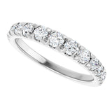 14K White Gold 3/4 CTW Lab-Grown Diamond Anniversary Band