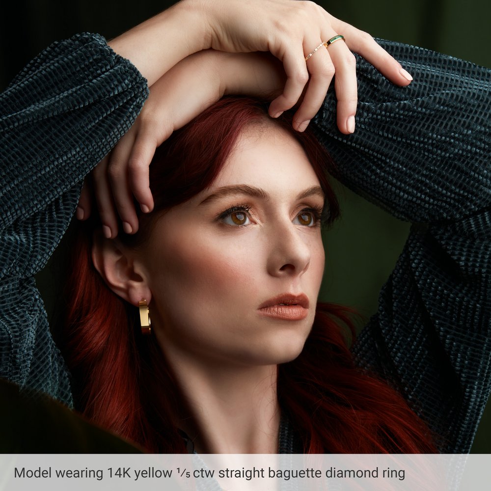 14K White 1/5 CTW Natural Diamond Stackable Ring