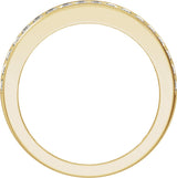 14K Yellow 3/4 CTW Lab-Grown Diamond Tapered Band