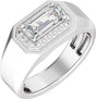 14K White Gold 1 3/4 CTW Lab-Grown Diamond Halo-Style Band