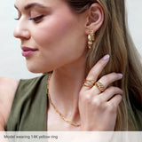 14K Yellow Dome Ring