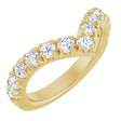 14K Yellow Gold 1 CTW Lab-Grown Diamond Contour Band