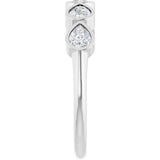14K White Gold 3/4 CTW Lab-Grown Diamond Anniversary Band