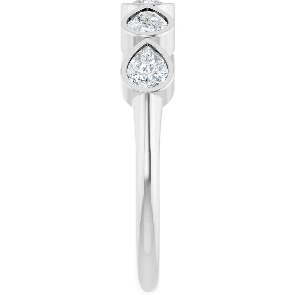 14K White Gold 3/4 CTW Lab-Grown Diamond Anniversary Band