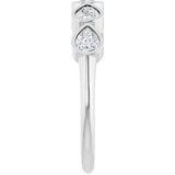 14K White Gold 3/4 CTW Lab-Grown Diamond Anniversary Band