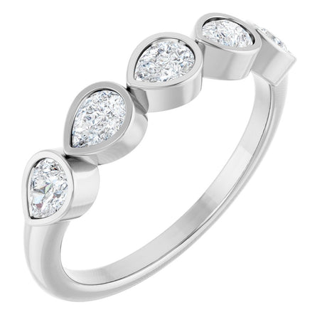 14K White Gold 3/4 CTW Lab-Grown Diamond Anniversary Band