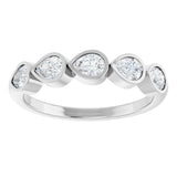 14K White Gold 3/4 CTW Lab-Grown Diamond Anniversary Band