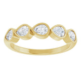 14K Yellow Gold 3/4 CTW Lab-Grown Diamond Anniversary Band