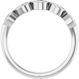 14K White Gold 3/4 CTW Lab-Grown Diamond Anniversary Band