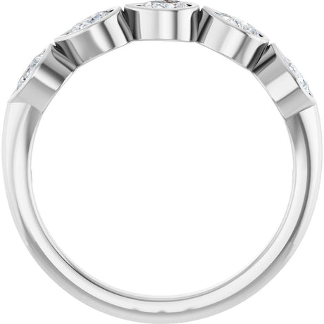 14K White Gold 3/4 CTW Lab-Grown Diamond Anniversary Band